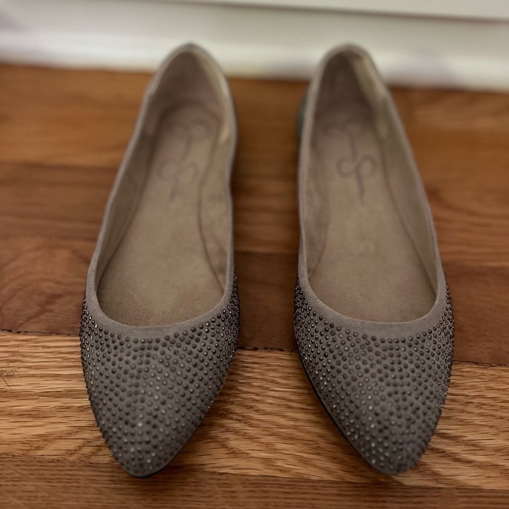 Jessica Simpson Sparkly Ballet Flats